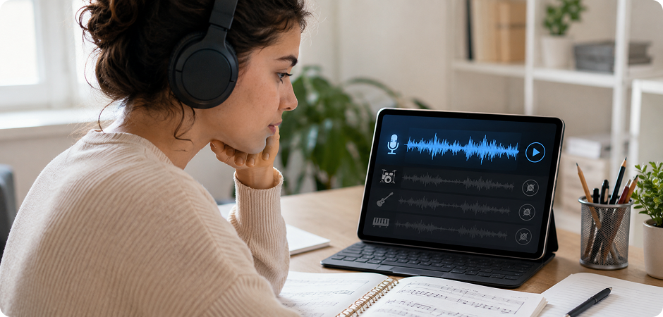 vocal instrumental remover for acapella practice tracks