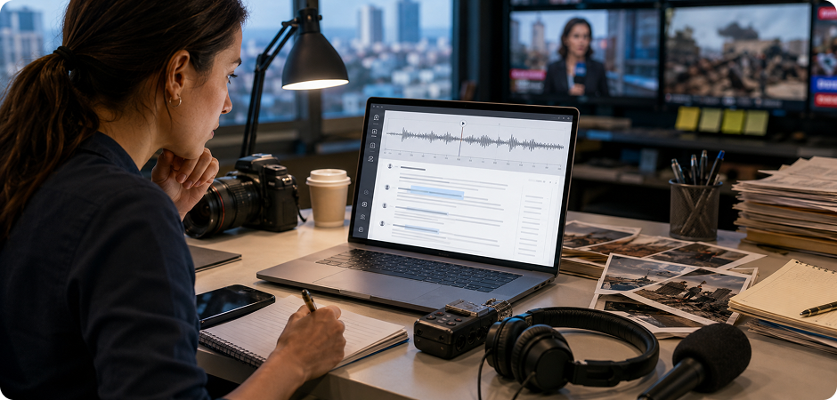 interview transcription for journalists