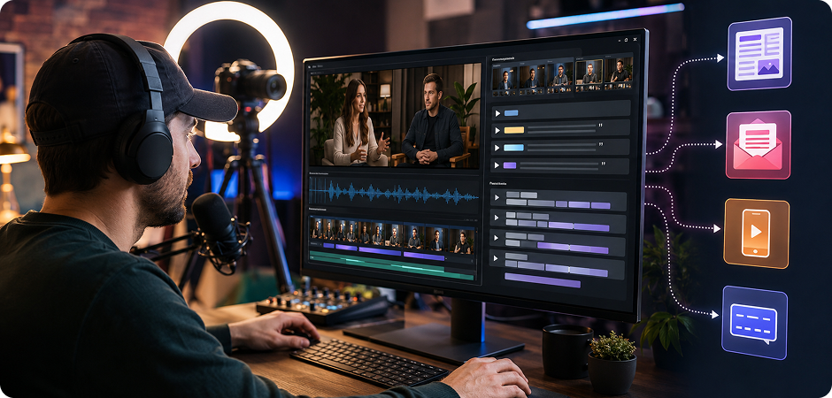 interview transcription for content creators
