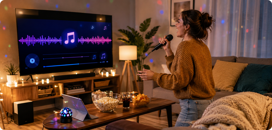 make a karaoke track for home parties and sing alongs