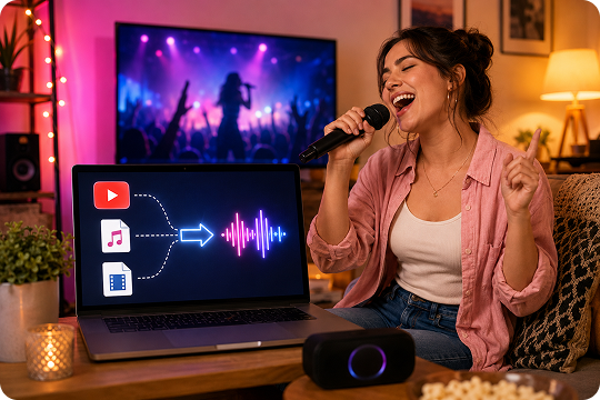 karaoke converter for youtube mp3 and video files