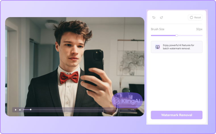 select kling watermark online