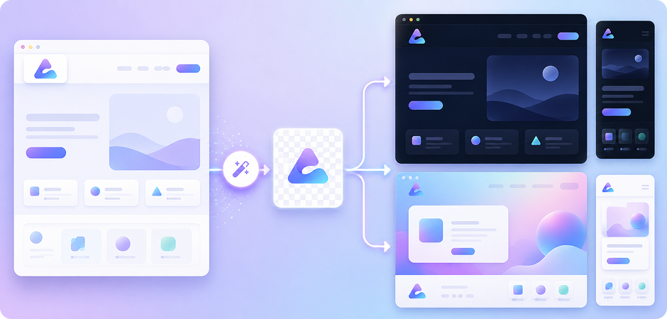 remove background from logo for websites and landing pages