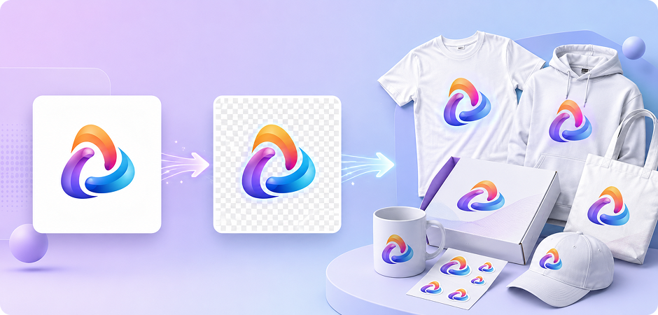 create transparent logos for t-shirt printing and merchandise