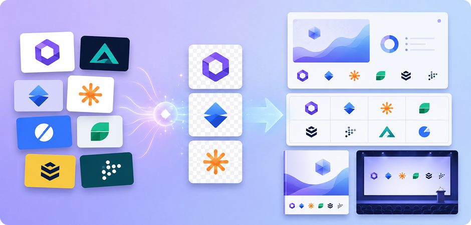 remove background from company logo for pitch decks and logo walls