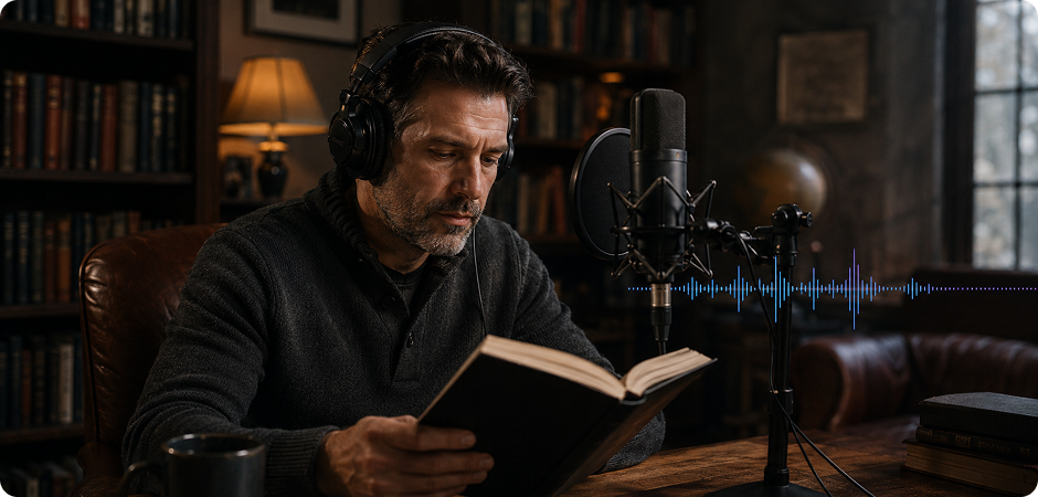 deep male voice for audiobook narration