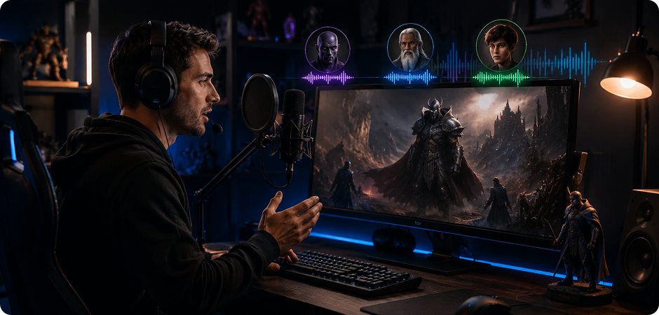 deep man voice generator for gaming characters