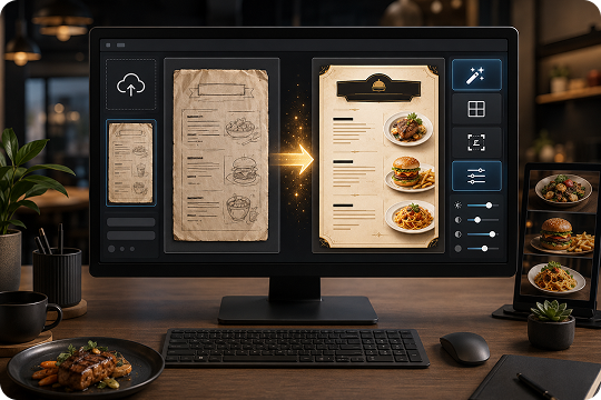 desktop image to image menu making software