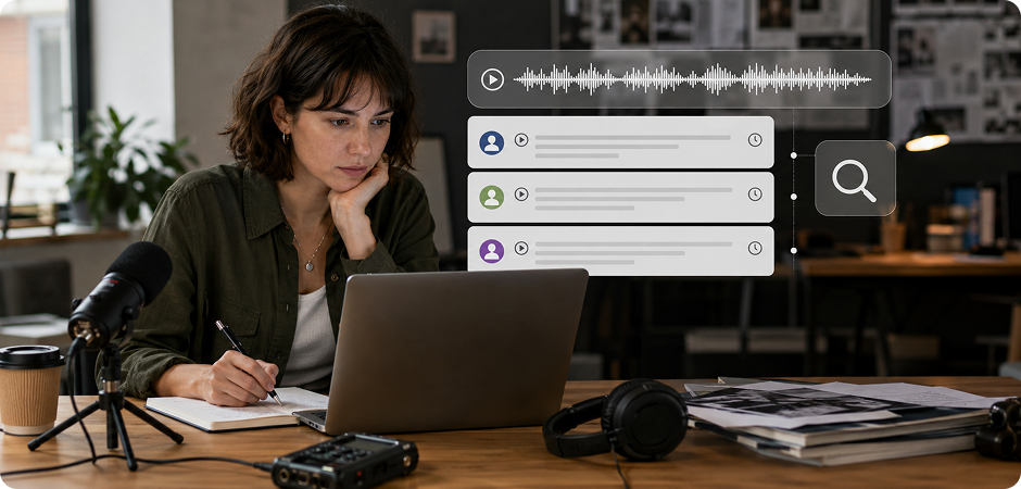 journalists and interviewers who need mp3 to text transcripts