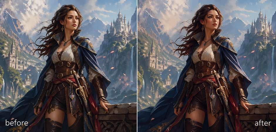 upscale nano banana images for portfolio artwork