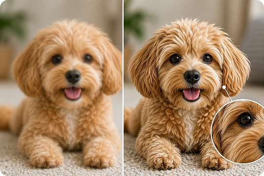 sharpen soft gemini and nano banana images