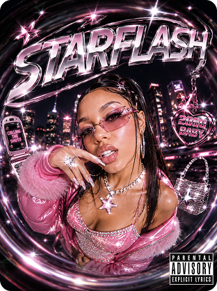 Y2K pop-rap album cover prompt example