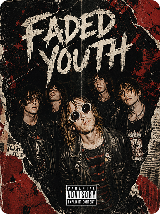 grunge rock parental advisory album cover prompt example