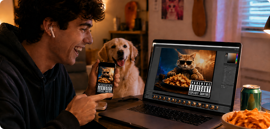 parental advisory memes for social posts