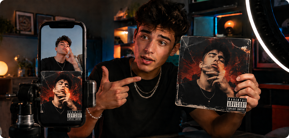 TikTok album cover challenge images