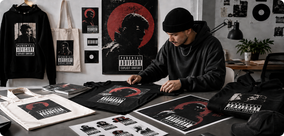 advisory album cover ideas for merchandise graphics