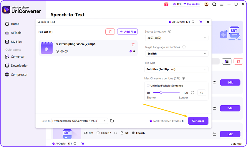 edit and export audio transcript