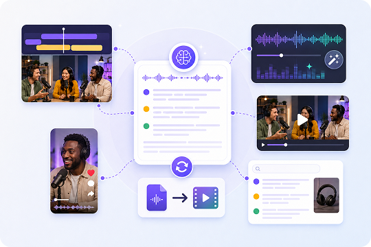 more than a podcast transcript generator