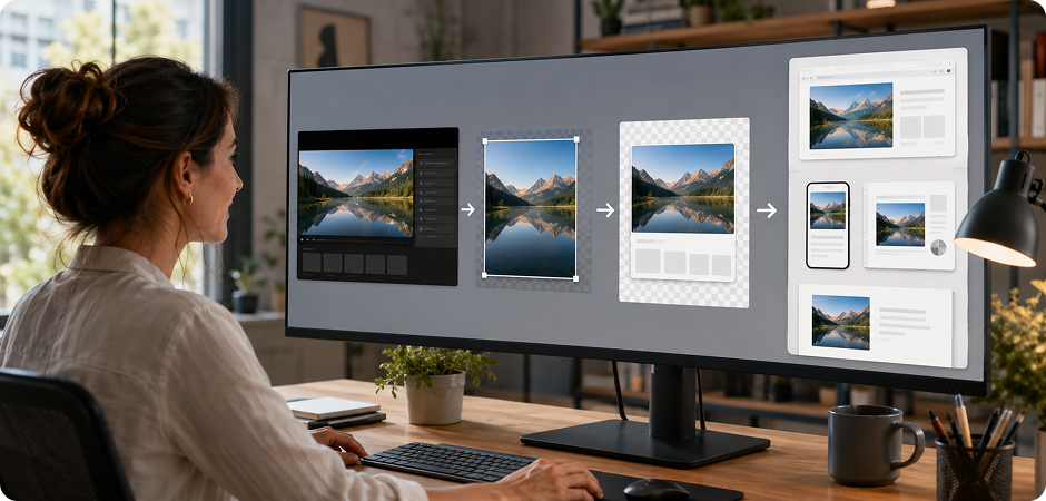 clean up screenshots with black background removal