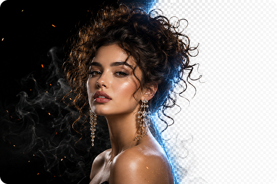 ai black background remover with smart edge detection