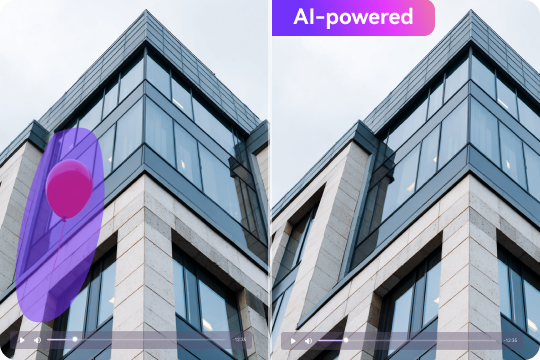ai video object remover for people and moving distractions