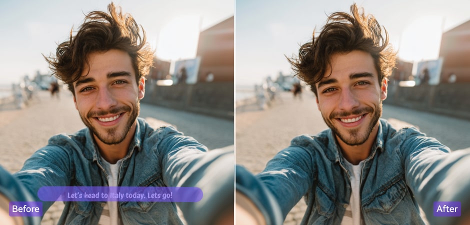 remove subtitles from video for social media reposting