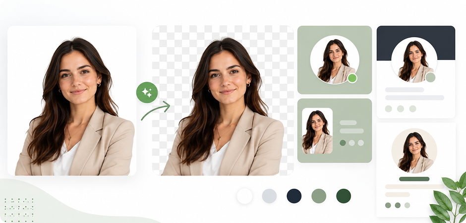 ai white background remover for headshots