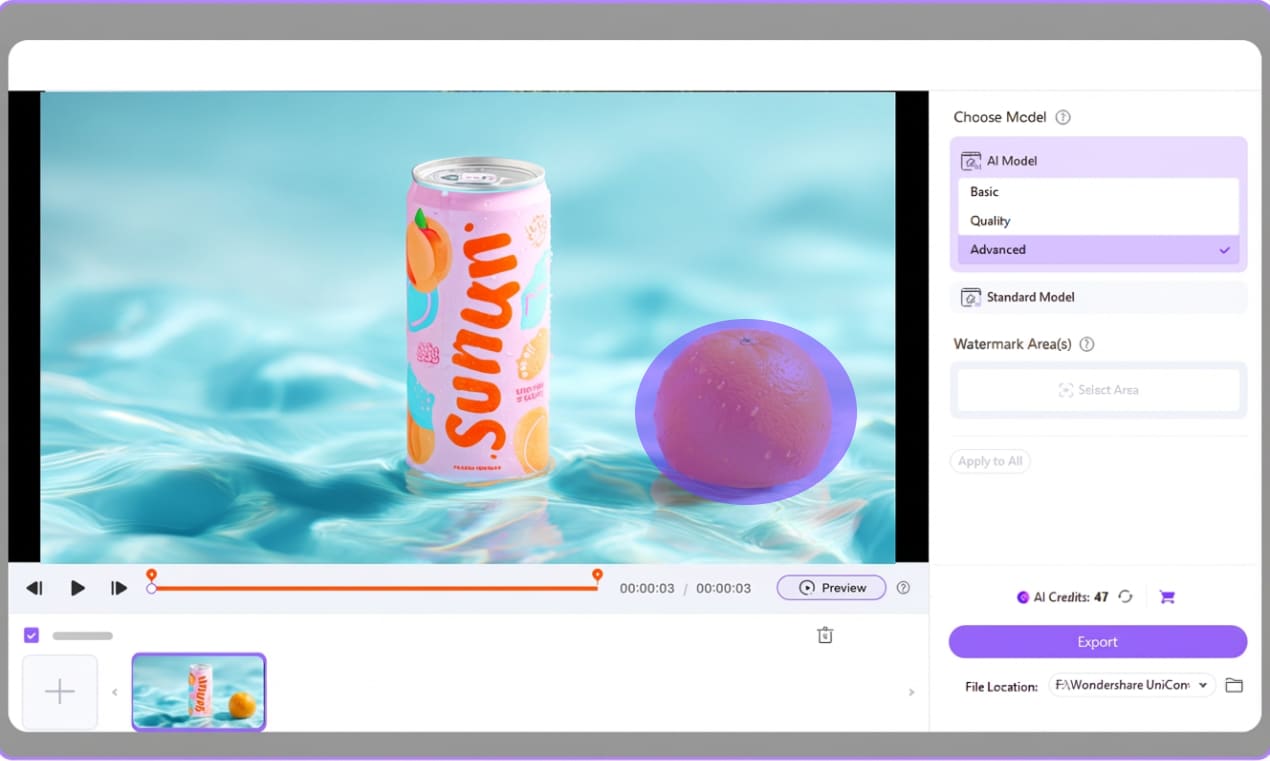 choose an ai model and set the time range on desktop