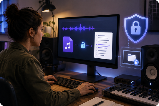 extract lyrics from audio mp3 and video in one place