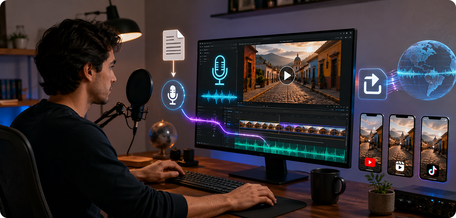 Spanish text to speech for YouTube and social media voiceovers
