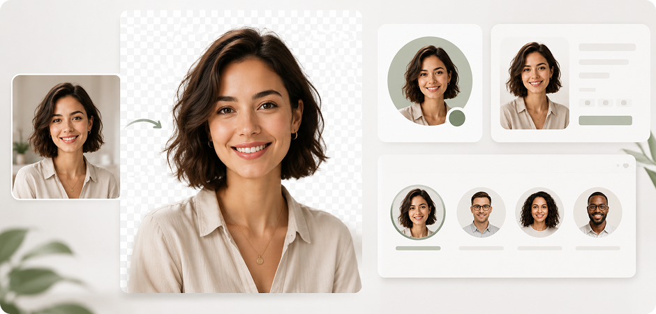 make profile pictures with a transparent png background