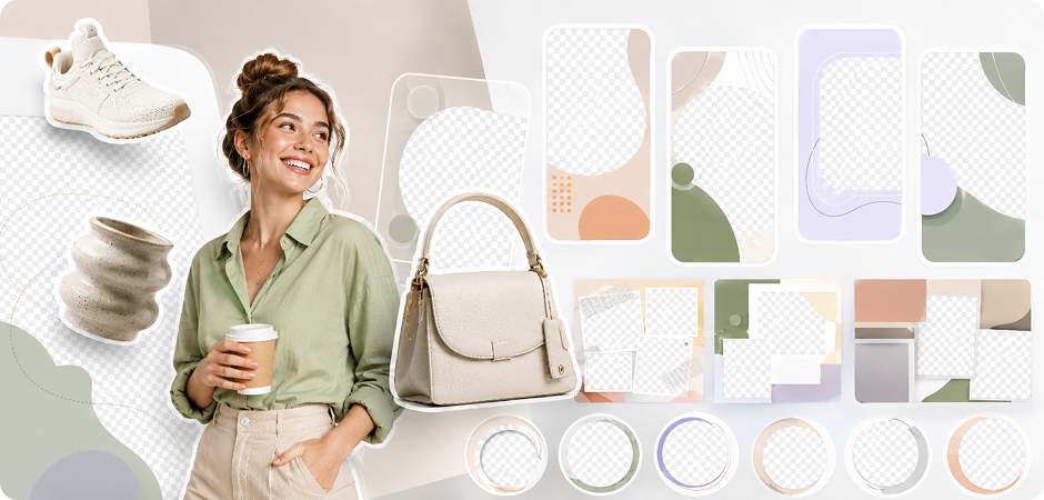 design reusable transparent png assets for creative projects