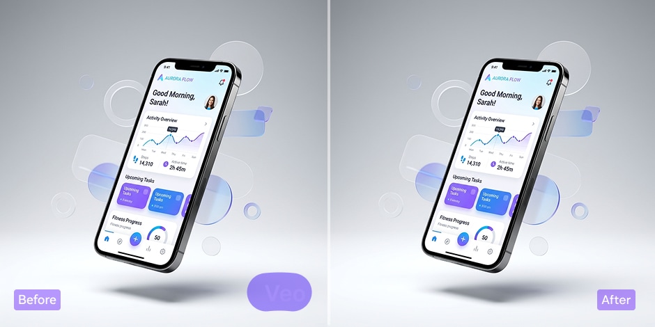 remove veo watermark for pitch decks