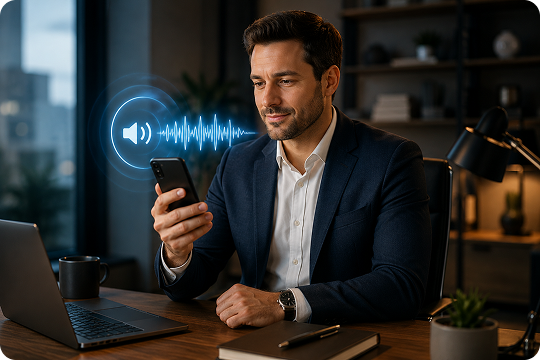 studio quality voicemail message creator