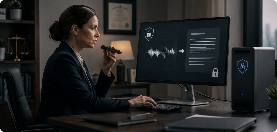 legal and medical teams review sensitive voice recordings