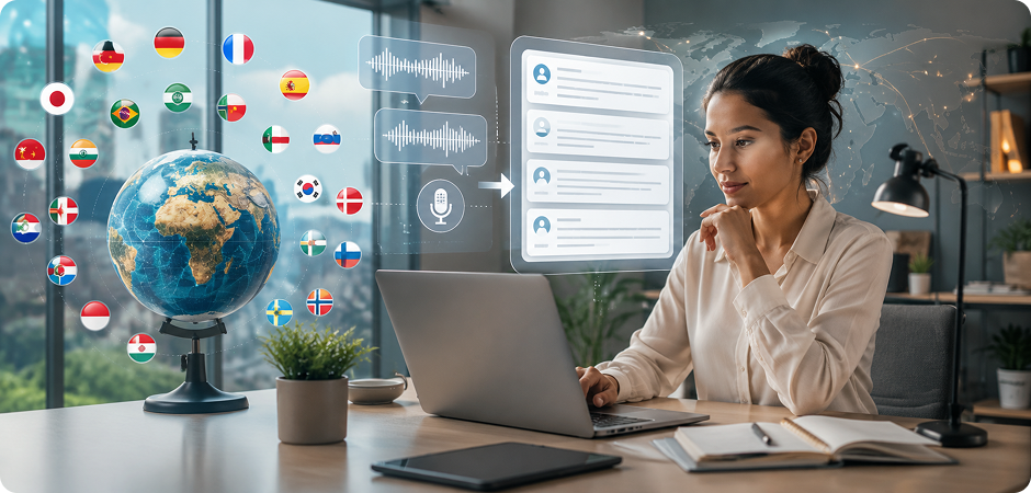 multilingual teams transcribe voice notes in 20 plus languages