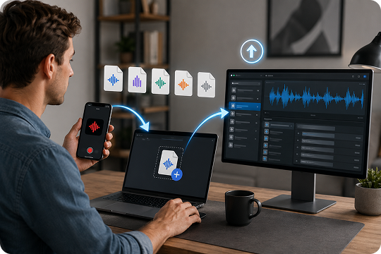 support for apple and iphone m4a voice memos