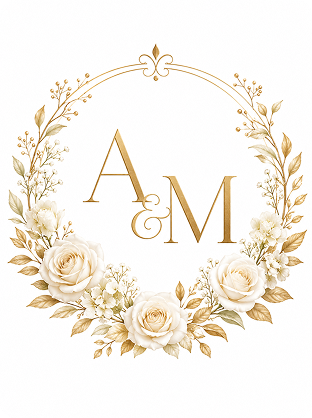 monogram wedding logo generated by AI