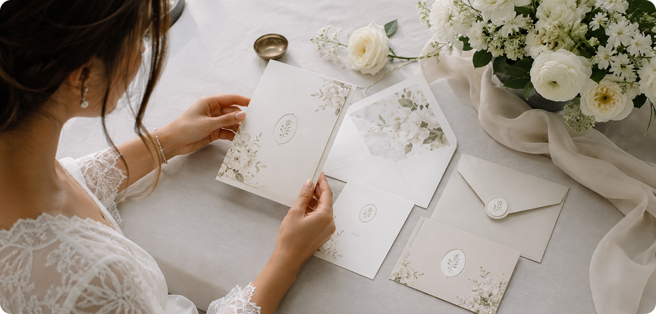 wedding invitation logo for stationery suite