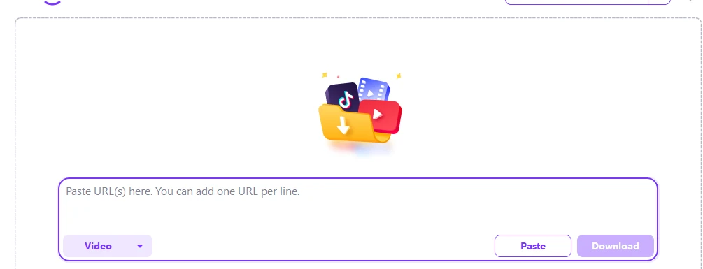 UniConverterのURL入力欄と貼り付け・ダウンロード操作