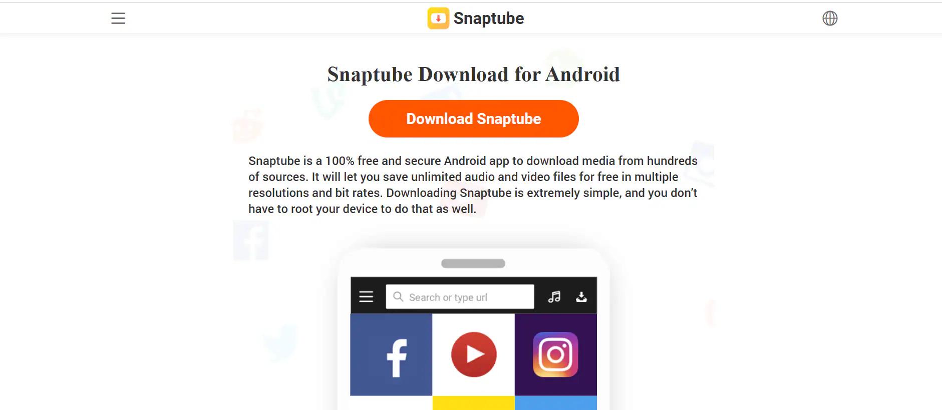 SnapTubehomepage