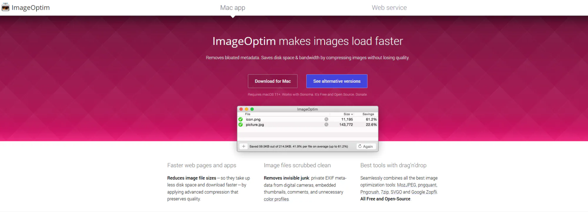 Imageoptim-compression-online