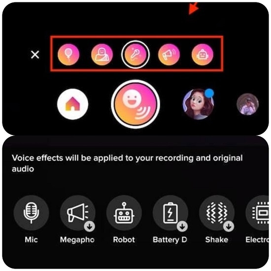 voice effects for Instagram and tiktok