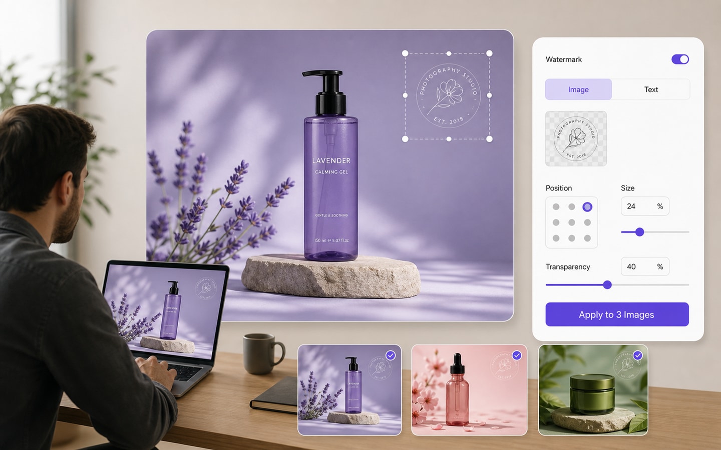 Batch Add Logo to Images for Multiple Photos