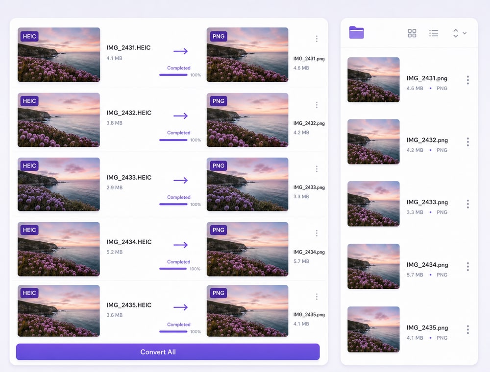 Create PNG Delivery Copies From Your HEIC Photo Collection
