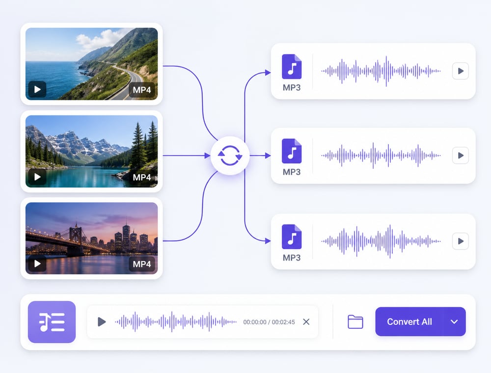 Bulk convert MP4 to MP3 in One Reviewed Queue