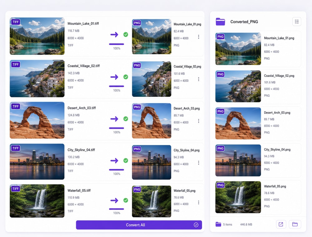 Create PNG Copies from Your TIFF Collection