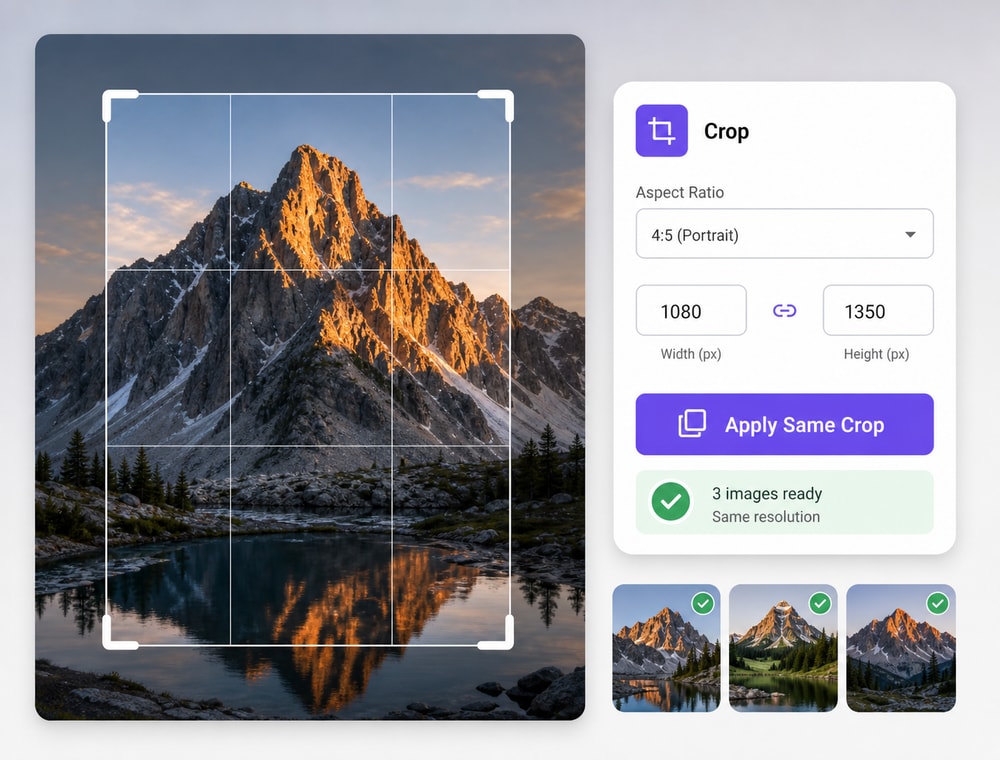 Create Consistent Framing Across the Batch