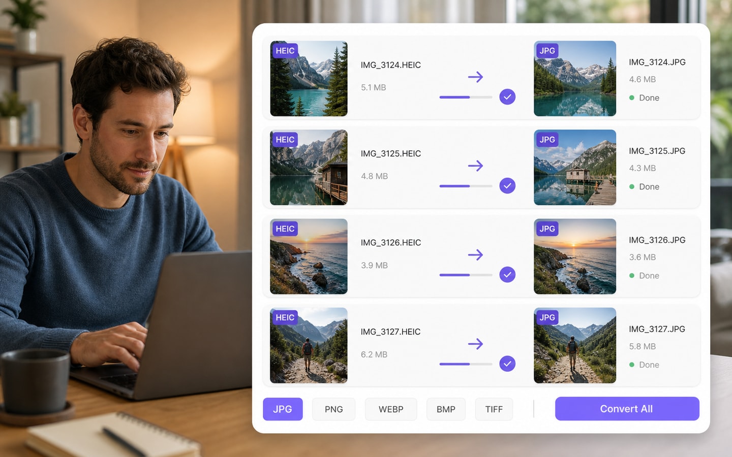 Batch HEIC to JPG Converter for Multiple Photos