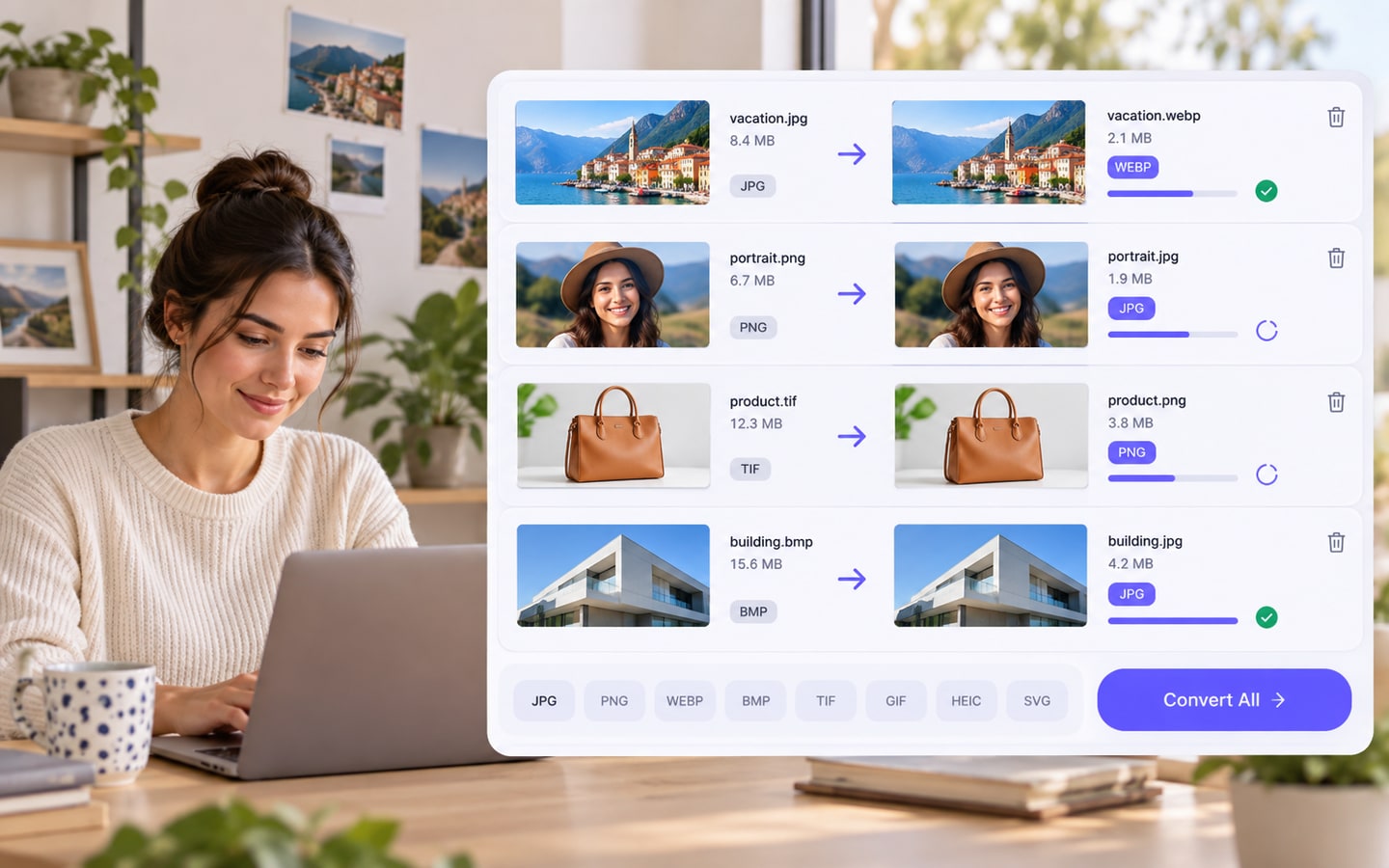 Batch Compress Multiple Images on Desktop